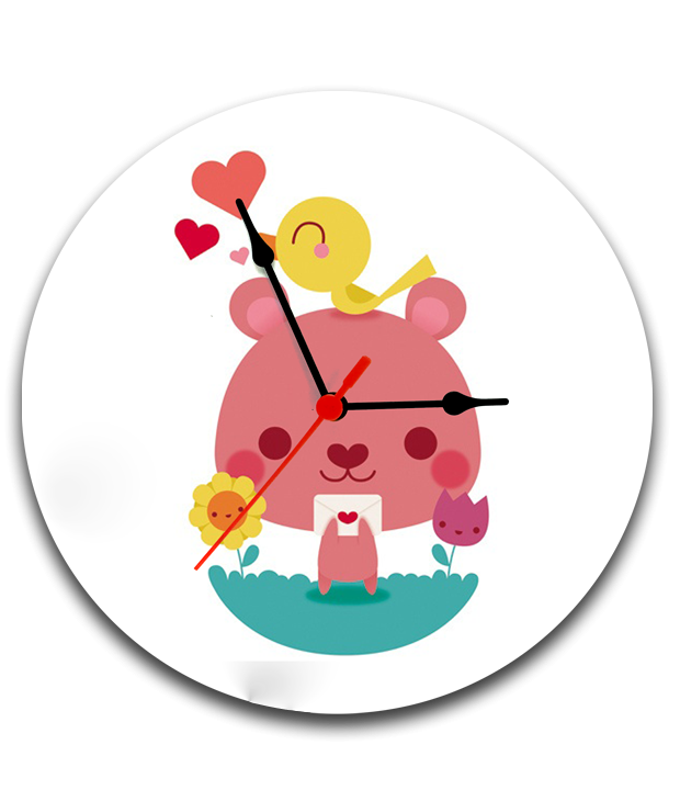 นาฬิกาพิมพ์รูป Bear graphic clock